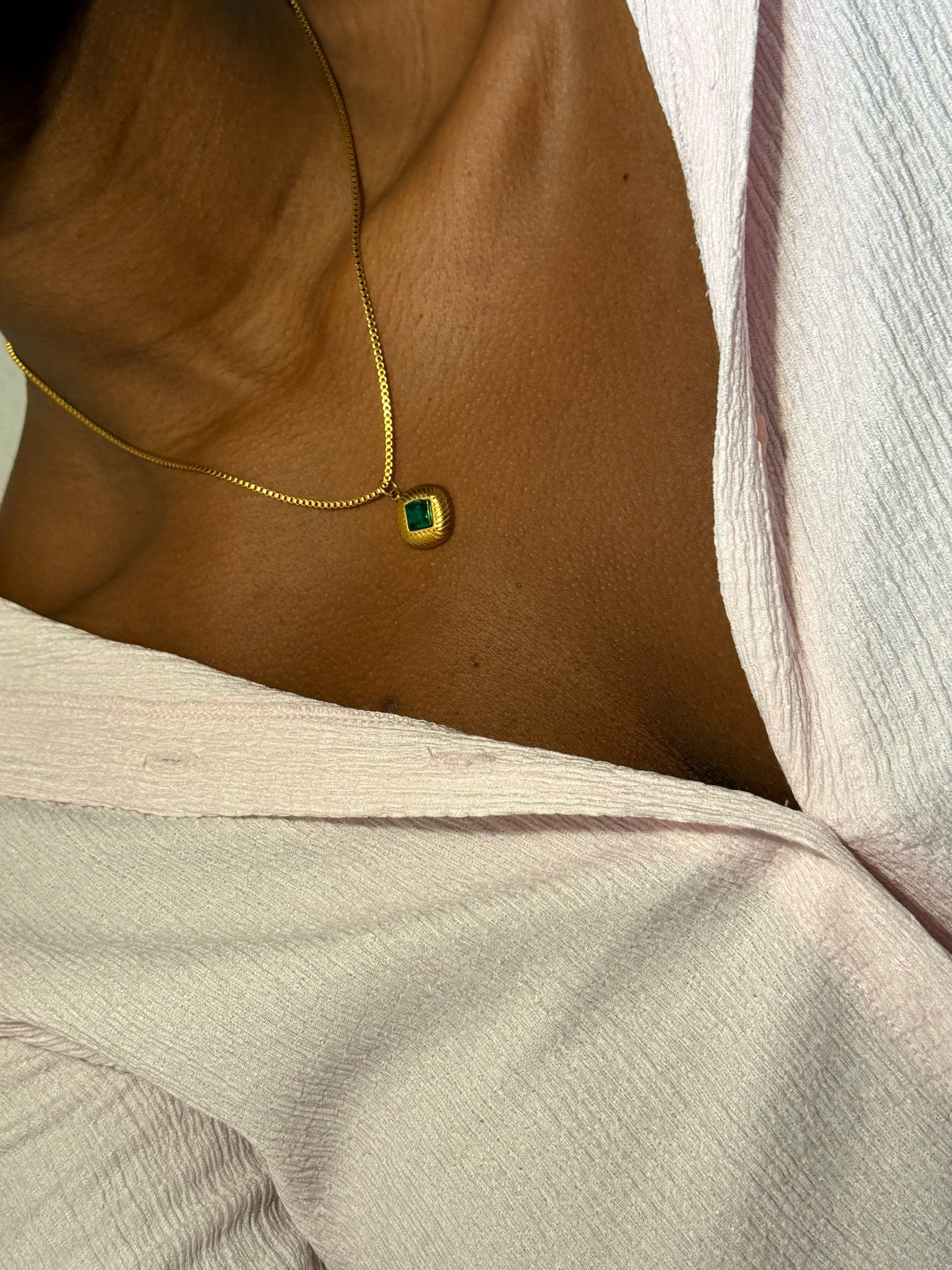 Collar de Oro Amazonita