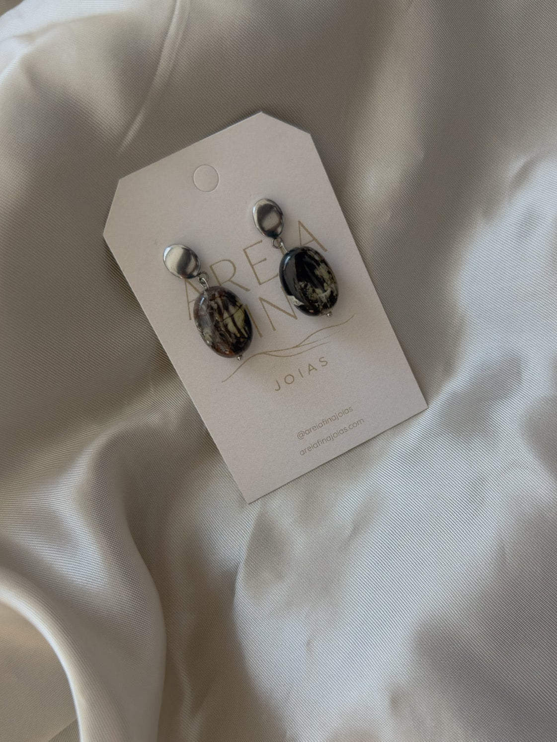 Pendientes de Piedras Naturales Diferentes