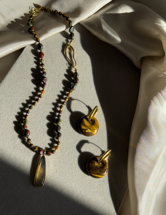 Conjunto Ojo de tigre 🐆