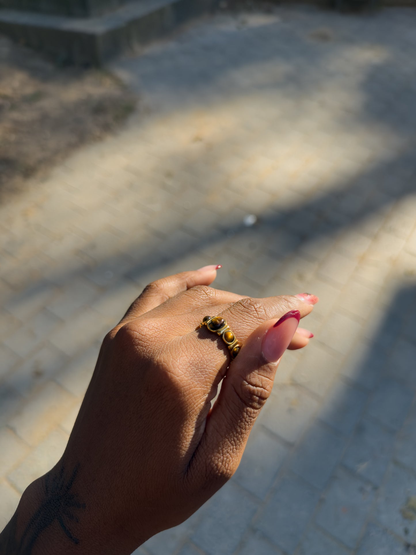Anillo Piedra Ojo de Tigre 🐆