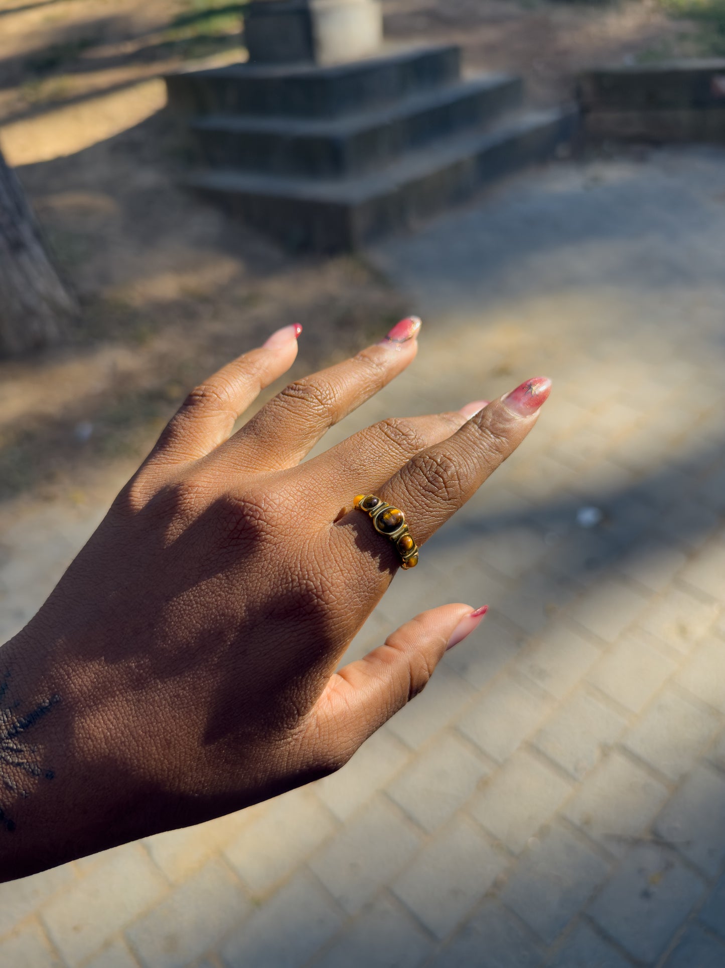 Anillo Piedra Ojo de Tigre 🐆