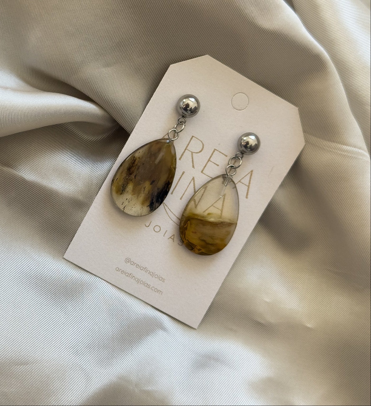 Pendientes de Piedras Naturales Diferentes